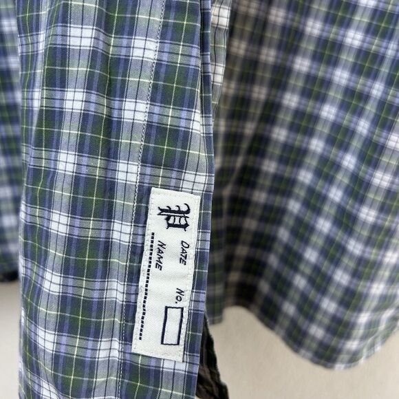 Ralph Lauren Shirt Mens 2XLT Plaid Button Down Short Sleeve Blue Pony Casual - Picture 6 of 13